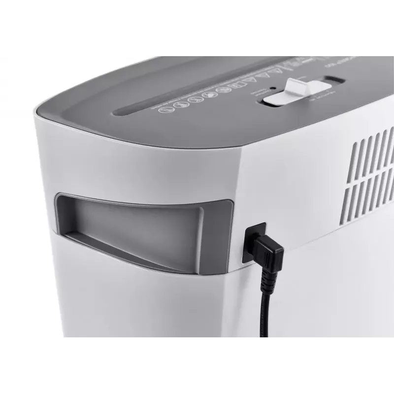 Niszczarka dokumentów Dahle PaperSAFE 100, cięcie krzyżowe, 70 dB, 22 cm, szaro-biała