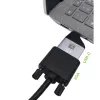 Techly IADAP USBC-VGAC Adapter graficzny USB 1920 x 1200 pikseli Czarny, Srebrny