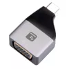 Techly IADAP USBC-VGAC Adapter graficzny USB 1920 x 1200 pikseli Czarny, Srebrny