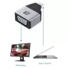 Techly IADAP USBC-VGAC Adapter graficzny USB 1920 x 1200 pikseli Czarny, Srebrny