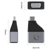 Techly IADAP USBC-VGAC Adapter graficzny USB 1920 x 1200 pikseli Czarny, Srebrny