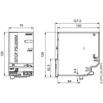 Zasilacz Siemens 6EP1333-3BA10 Wewnętrzny Wielokolorowy
