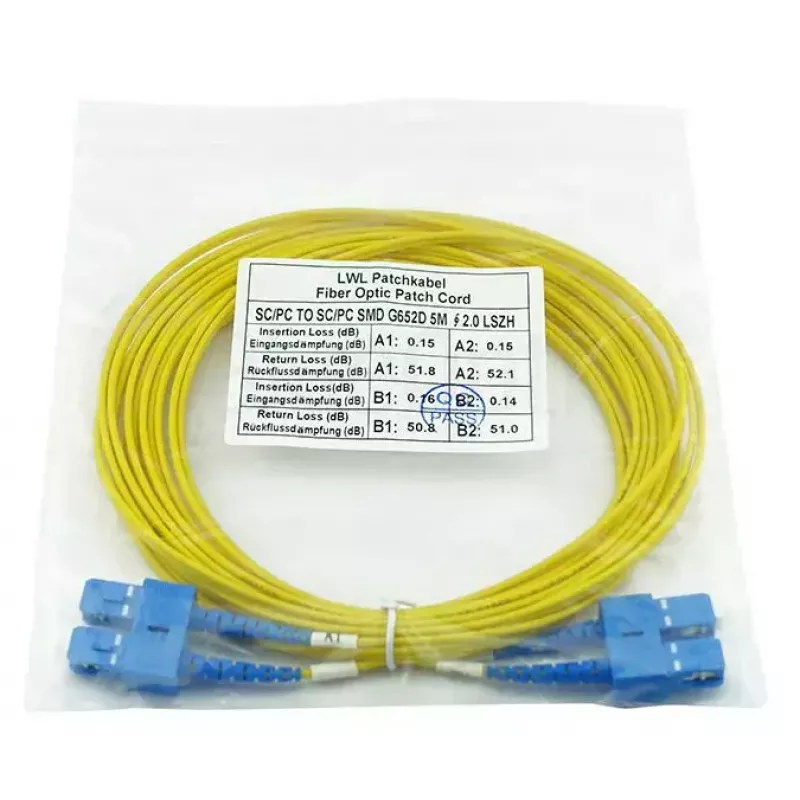 Kabel światłowodowy BlueOptics SFP3232BU2MK InfiniBand 2 m SC żółty