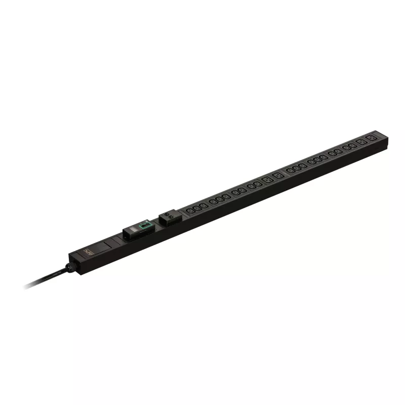 APC Easy Rack PDU, z pomiarem, 0U, 1-fazowa, 7,4 kW, 230 V, 32 A, 20 gniazd C13 i 4 gniazda C19, wejście IEC60309 2P+E