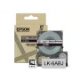 Taśma matowa Epson – szaro-czarna 24 mm (8 m) – LK-6ABJ, czarny na szarym, LK, czarny, szary, Epson, LabelWorks LW-C610, 2,4 cm