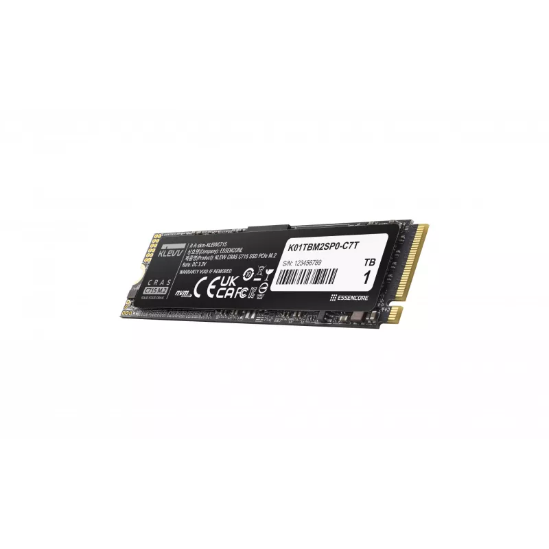 Dysk SSD KLEVV 1 TB M.2 2280 PCIe Gen3 NVMe K01TBM2SP0-C7T