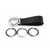 Brelok TROIKA KR8-02/LE Czarny Srebrny Skóra 31mm