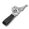 Brelok TROIKA KR8-02/LE Czarny Srebrny Skóra 31mm