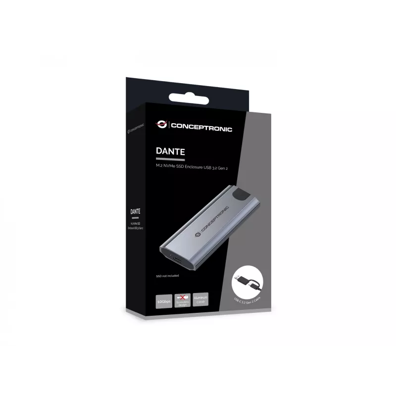 Conceptronic DANTE05G Obudowa na dysk SSD M.2 NVMe USB 3.2 Gen 2
