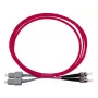 Kabel światłowodowy BlueOptics SFP3233FU0.5MK SC ST OM4 0,5 m magenta