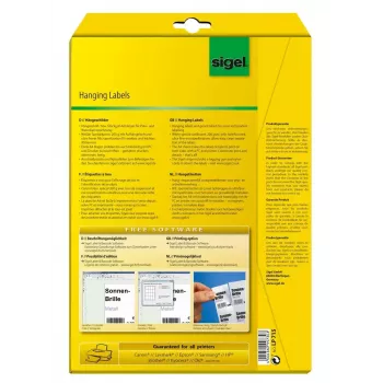 Nieprzylepna etykieta do drukarek Sigel LP715