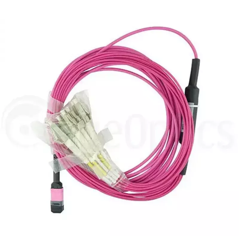 BlueOptics CBL-MPO12-4LC-OM4-15M-BO InfiniBand kabel światłowodowy MPO 4x LC 15m