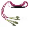BlueOptics CBL-MPO12-4LC-OM4-15M-BO InfiniBand kabel światłowodowy MPO 4x LC 15m