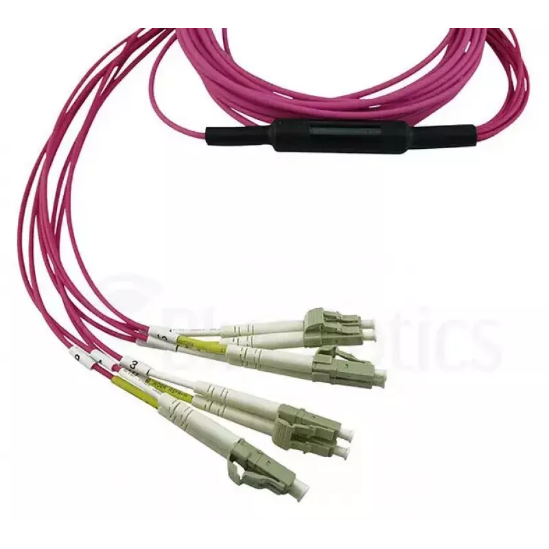 BlueOptics CBL-MPO12-4LC-OM4-15M-BO InfiniBand kabel światłowodowy MPO 4x LC 15m