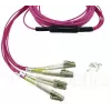 BlueOptics CBL-MPO12-4LC-OM4-15M-BO InfiniBand kabel światłowodowy MPO 4x LC 15m