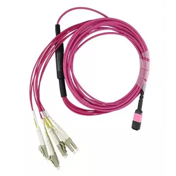 BlueOptics CBL-MPO12-4LC-OM4-15M-BO InfiniBand kabel światłowodowy MPO 4x LC 15m