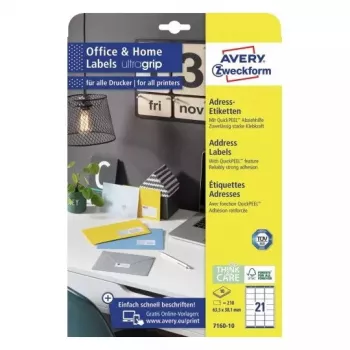 Samoprzylepna etykieta prostokątna Avery 7160-10