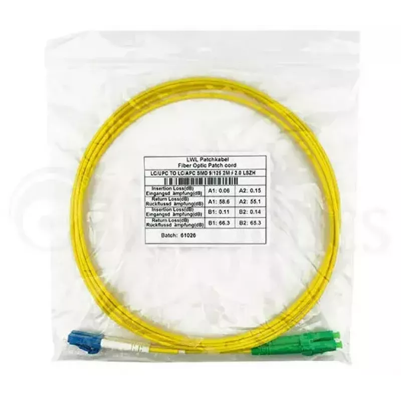 Kabel światłowodowy BlueOptics SFP3131BU5MS LC G.657.A1 5 m Żółty