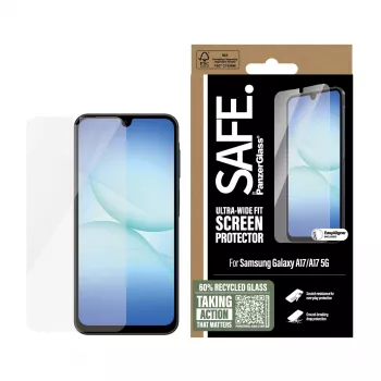 PanzerGlass SAFE. by ® Szkło ochronne Samsung Galaxy A17 | A17 5G | Ultra-Wide Fit z EasyAligner
