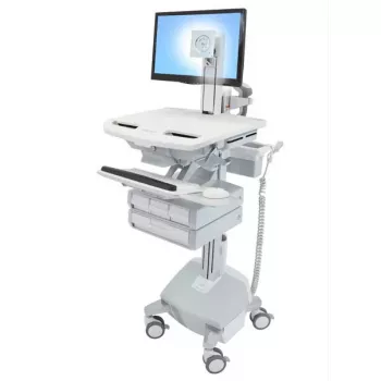 Wózek multimedialny Ergotron StyleView Aluminium szary biały