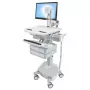 Wózek multimedialny Ergotron StyleView Aluminium szary biały