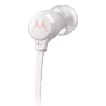Słuchawki douszne Motorola EARBUDS3CSWHITE z przewodem, sterowaniem na kablu i mikrofonem