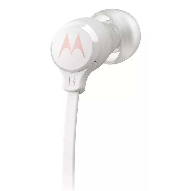 Słuchawki douszne Motorola EARBUDS3CSWHITE z przewodem, sterowaniem na kablu i mikrofonem