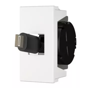 Gniazdo USB C Kindermann 7464000620 Czarno-Białe