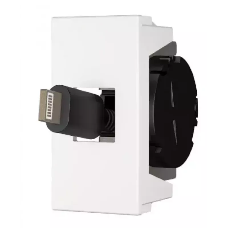 Gniazdo USB C Kindermann 7464000620 Czarno-Białe