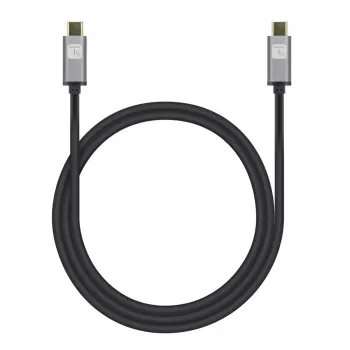 Techly USB 3.2 Gen 2 USB-C M/M kabel 1m Czarny, 1 m, USB B, USB C, USB 3.2 Gen 1 (3.1 Gen 1), 10 Gbit/s, Czarny