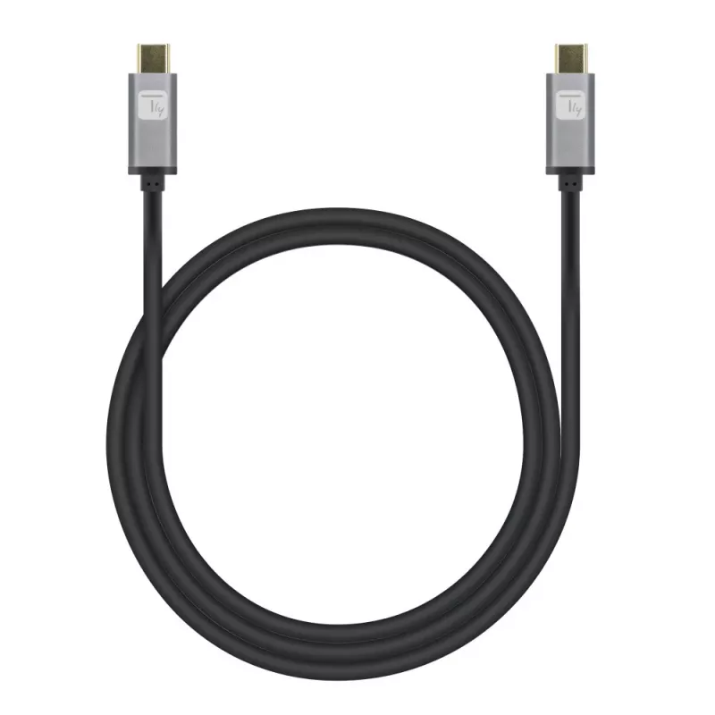 Techly USB 3.2 Gen 2 USB-C M/M kabel 1m Czarny, 1 m, USB B, USB C, USB 3.2 Gen 1 (3.1 Gen 1), 10 Gbit/s, Czarny