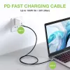 Techly USB 3.2 Gen 2 USB-C M/M kabel 1m Czarny, 1 m, USB B, USB C, USB 3.2 Gen 1 (3.1 Gen 1), 10 Gbit/s, Czarny