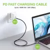 Techly USB 3.2 Gen 2 USB-C M/M kabel 1m Czarny, 1 m, USB B, USB C, USB 3.2 Gen 1 (3.1 Gen 1), 10 Gbit/s, Czarny