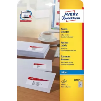 Etykieta samoprzylepna Avery J4791-25 Zaokrąglony prostokąt