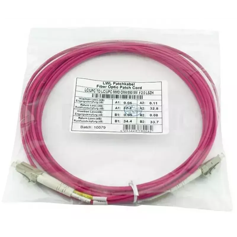 Kabel światłowodowy BlueOptics SFP3131FU1.5MK LC OM4 1.5 m Różowy
