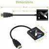 Przejściówka Techly HDMI na VGA z gniazdem audio