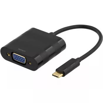 Adapter kabla wideo Deltaco USBC-VGA