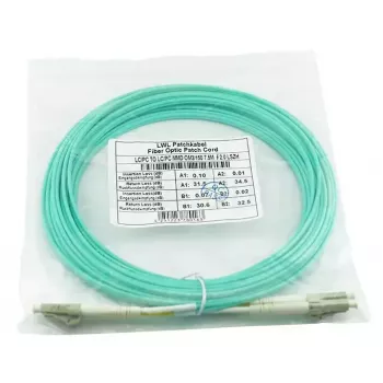 Kabel światłowodowy BlueOptics AJ834A-BO 1m 2x LC OM3 Full duplex