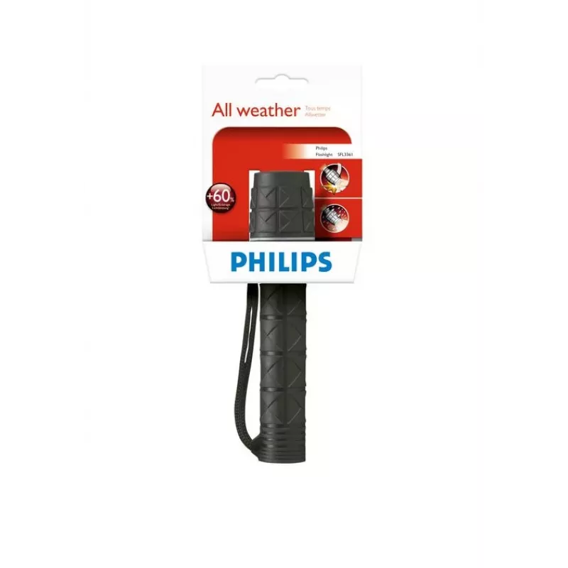 Latarka ręczna Philips LightLife SFL3361/10 Czarna Guma 2.4V