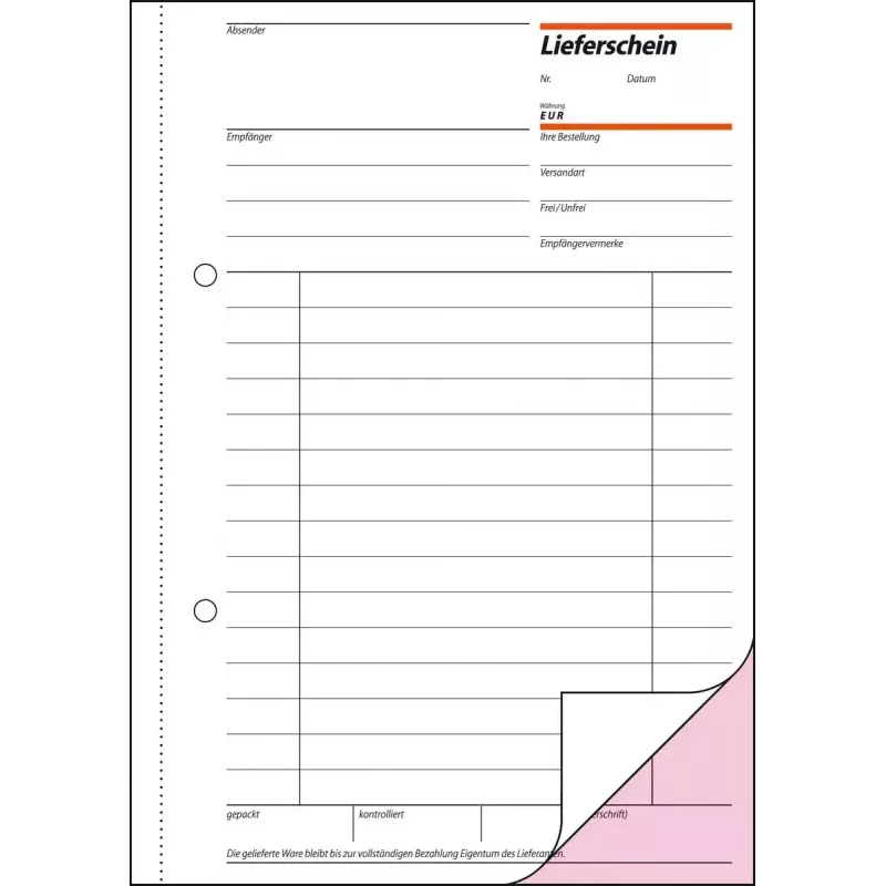 Business Form Sigel LI525 A5 Różowo-Biały