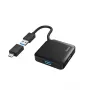 Hama USB Hub, 4 porty, USB 3.2 Gen 1, 5 Gbit/s, z adapterem USB-C