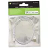 Techly ICOC APP-8WH1 kabel lightning 1 m biały