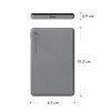dbramante1928 re-charge - Power Bank 5K Wireless - Szary, 5000 mAh, Ładowanie bezprzewodowe, 3.87 V, Szary