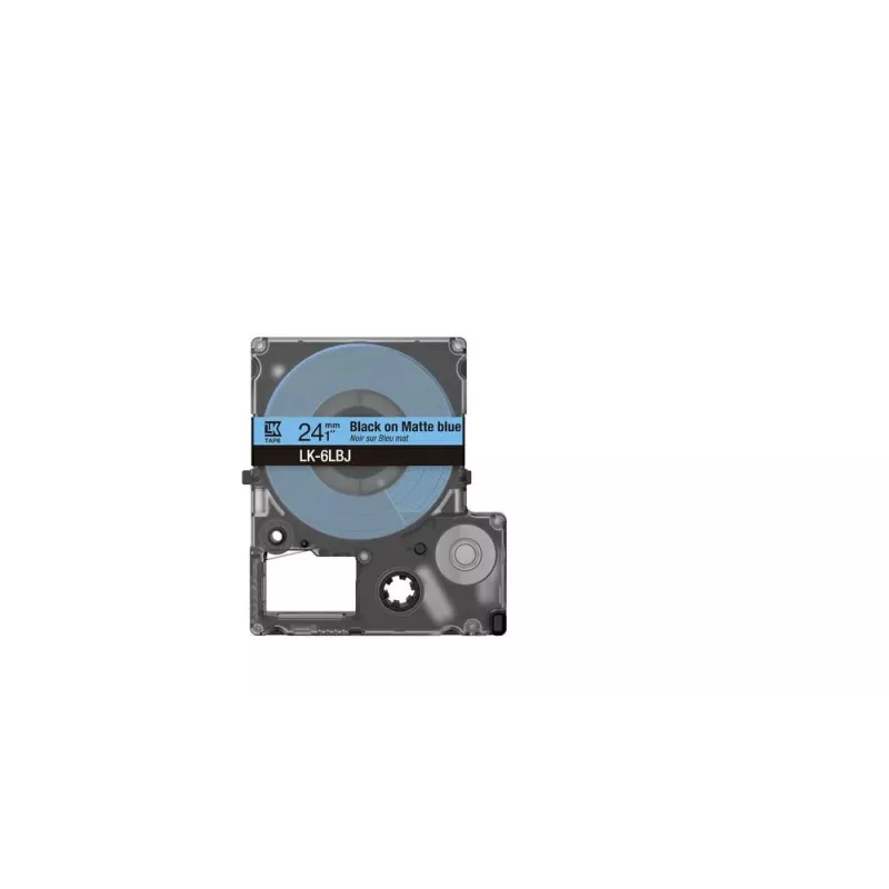 Taśma etykietująca Epson LK-6LBJ Czarna Niebieska Termotransferowa 2,4 cm