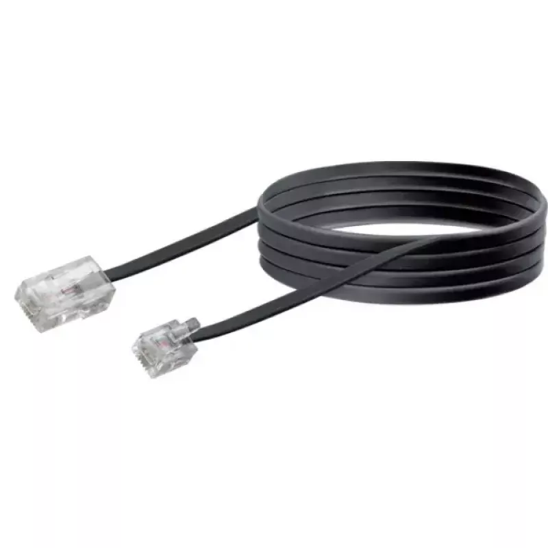 Kabel sieciowy Schwaiger 6,0 m RJ-11 - RJ-45 6 m czarny