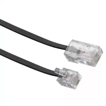 Kabel sieciowy Schwaiger 6,0 m RJ-11 - RJ-45 6 m czarny
