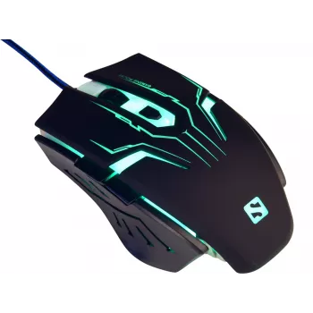 Sandberg Eliminator mysz, Praworęczna, USB Typu-A, 2400 DPI, Czarna