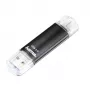 Pamięć USB Hama Laeta Twin 256 GB USB Type-A / Micro-USB 3.2 Gen 1 (3.1 Gen 1) Czarna
