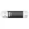 Pamięć USB Hama Laeta Twin 256 GB USB Type-A / Micro-USB 3.2 Gen 1 (3.1 Gen 1) Czarna