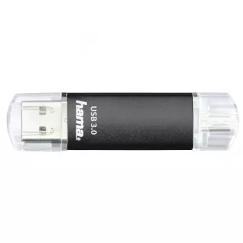 Pamięć USB Hama Laeta Twin 256 GB USB Type-A / Micro-USB 3.2 Gen 1 (3.1 Gen 1) Czarna